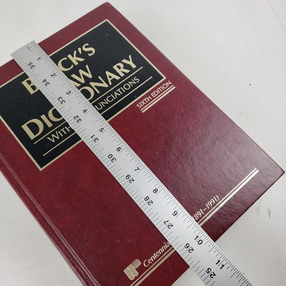 Black's Law Dictionary 6th Edition Centennial Edition 1991 West Hardcover
